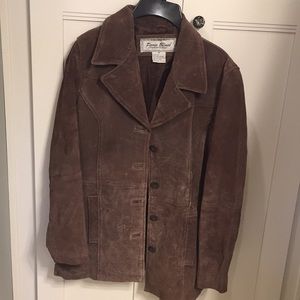 Brown suede jacket